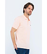 Светлорозова памучна мъжка блуза-3 снимка