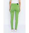 Зелени дамски памучни дънки-1 снимка