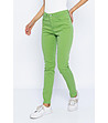 Зелени дамски памучни дънки-3 снимка
