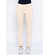 Дамски памучен панталон в нюанс на цвят сьомга-2 снимка