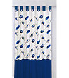 Завеса за баня в бяло и синьо с принт 180х200 см-0 снимка