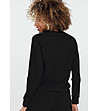 Памучна черна дамска блуза Wenezja-1 снимка