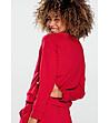 Памучна червена дамска блуза Wenezja-1 снимка