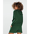 Зелен памучен комплект от суитшърт и къси панталонки Koko-1 снимка