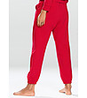 Червен памучен дамски спортен панталон Wenezja-1 снимка