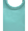 Чанта 2в1 в цвят мента от естествена кожа Izara-4 снимка