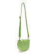 Зелена дамска кожена чанта за рамо Simara-1 снимка