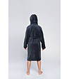 Детски халат в цвят графит Mimas-1 снимка