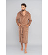 Мъжки халат в цвят камел Mimas-2 снимка