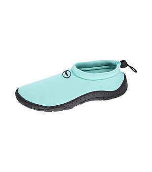 Синьо-зелени дамски аква обувки Anabela снимка