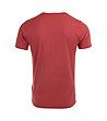 Мъжка памучна тениска в цвят бордо BOSSA NOVA-1 снимка