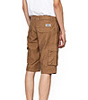 Mъжки къс памучен панталон в цвят камел Emilio-1 снимка