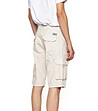 Mъжки светлобежов къс памучен панталон Emilio-1 снимка