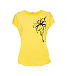 Жълта дамска памучна блуза Ambrozja-1 снимка