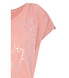 Дамска памучна блуза в нюанс на пепел от рози Laurie-2 снимка