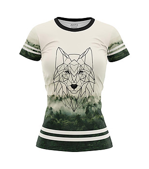 Дамска тениска с принт Wolf снимка