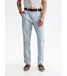 Мъжки памучен панталон на фино синьо райе-0 снимка