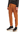 Мъжки памучен панталон в цвят камел Roven-3 снимка