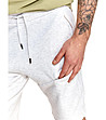 Мъжки къси панталони в сив меланж Roven-2 снимка