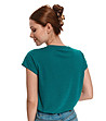 Зелена дамска блуза-3 снимка