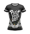 Дамска тениска с принт Push your limit-0 снимка