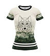 Дамска тениска с принт Wolf-0 снимка