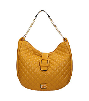 Дамска чанта в цвят горчица Judita снимка