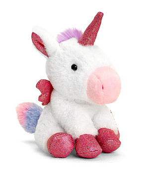 Плюшен еднорог Пегас 14 см снимка