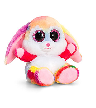 Плюшена многоцветна играчка зайче Анимотсу 15 см снимка