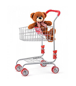 Детска метална количка за пазар снимка