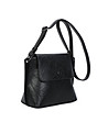 Черна дамска чанта за рамо Lina-2 снимка