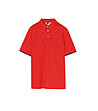 Червена мъжка блуза от органичен памук Jay-3 снимка