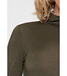 Боди-блуза в цвят каки Kleer-3 снимка