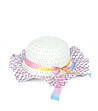 Детска шапка в бяло и лилаво Merlina-0 снимка