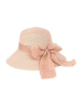 Розова дамска шапка с панделка Werona снимка