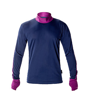 Мъжка спортна блуза в тъмносиньо и циклама Trackman снимка