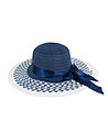 Дамска шапка в тъмносиньо и бяло Tera-0 снимка