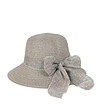 Сива дамска шапка с панделка Werona-0 снимка