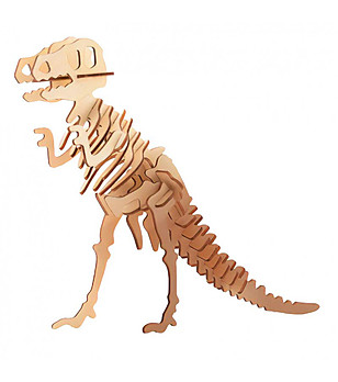 Дървен 3D пъзел Тиранозавър Рекс снимка