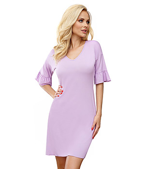 Нощница с 3/4 ръкави в лилав нюанс Rebecca снимка