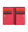 Дамски кожен портфейл в розово и бордо Makira-1 снимка