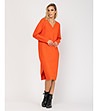 Оранжева рокля от фино плетиво Deina-0 снимка