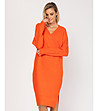 Оранжева рокля от фино плетиво Deina-2 снимка
