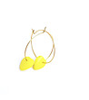 Позлатени дамски обеци с жълти висулки Nevin-2 снимка