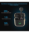 Безжични слушалки с Bluetooth в черно и бежово-4 снимка