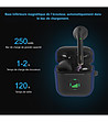 Безжични слушали с Bluetooth в черно и синьо-4 снимка