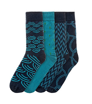 Комплект от 4 чифта мъжки памучни чорапи Pierre снимка