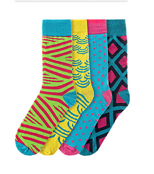 Комплект от 4 чифта мъжки памучни чорапи Moriz снимка