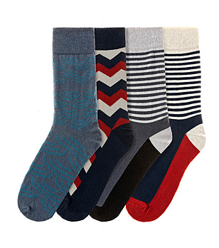 Комплект от 4 чифта мъжки памучни чорапи Dede снимка