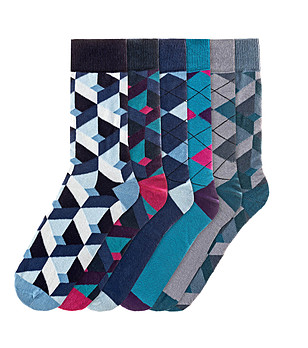 Комплект от 6 чифта мъжки памучни чорапи Luis снимка